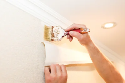 Pose de papier peint à Françay — revêtements muraux et toiles de verre